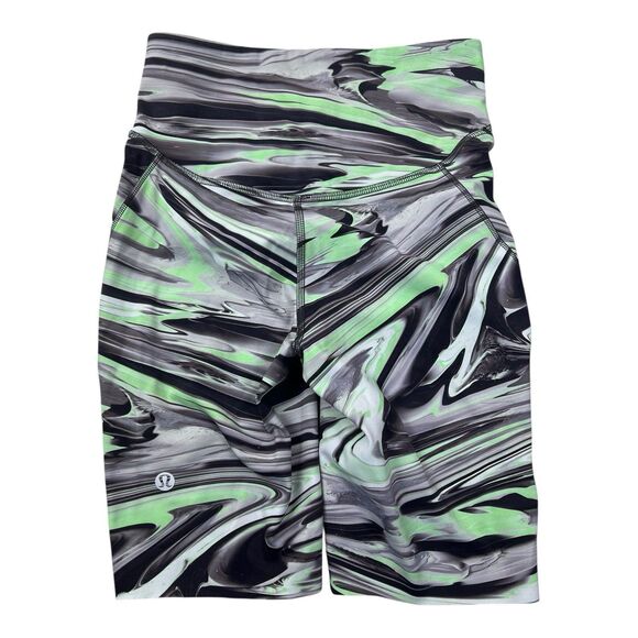 Lululemon Base Pace High Rise Short 8" Size 2 Nulux Paint Glide Warp Pocket Run - Picture 4 of 7